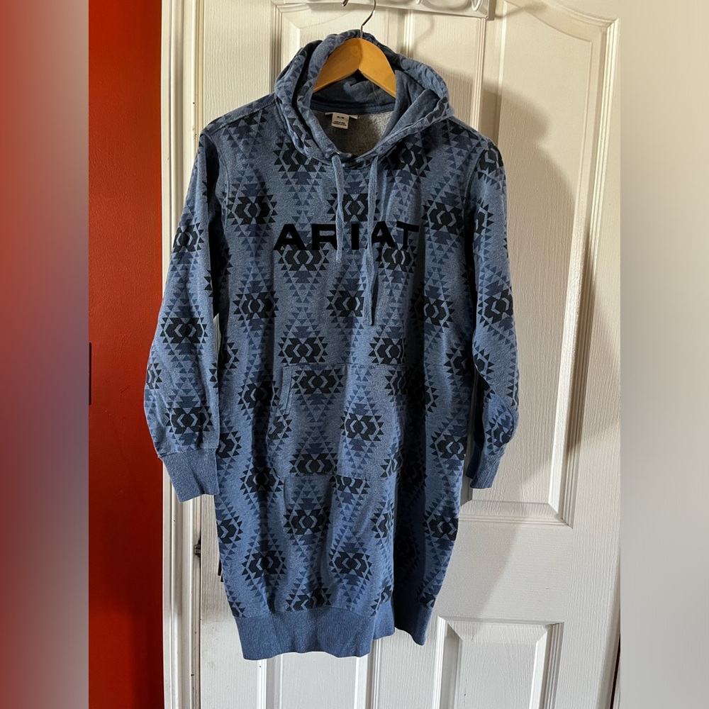 Ariat Blue Patterned Hoodie